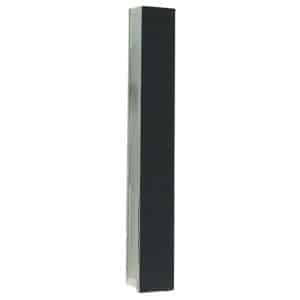 Glass Mezuzah Case with 'Jerusalem' Metal Decorations - Suitable for Any Scroll up to 15 cm
