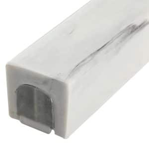 Mezuzah Case Imitation Concrete with Marble Pattern and Embossed Home Blessing and Kissufah Shin - Suitable for Scrolls up to 25 cm