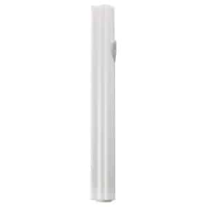 White Plastic Mezuzah Case with Silver Shin Shin - Suitable for Any Scroll up to 12 cm