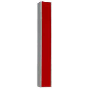 White Plastic Mezuzah Case with Silver Letter Shin - Fits Any Klaf up to 12 cm