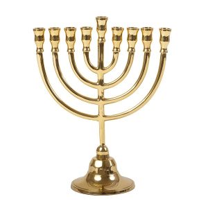 Classic Menorah in Copper Color - 22 cm