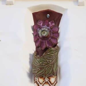 Ceramic Mezuzah Case 'Lilac'