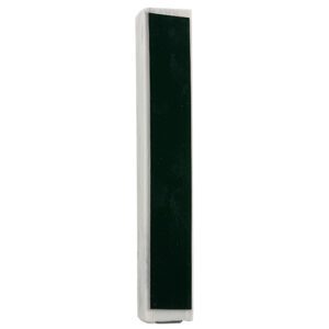 Black Concrete-Like Mezuzah Case with Golden Shin 'Blessed Are You When You Come' - Fits All Scrolls up to 15 cm