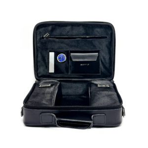 Authentic Leather Tallit and Tefillin Bag Matrix Model - 2 Compartments RashI and RT