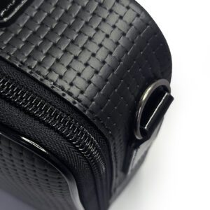 Genuine Leather Tallit and Tefillin Bag, Reversible Exterior with Fur-Trimmed Pockets