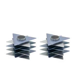 Candlesticks in the Shape of the Star of David - Gray
