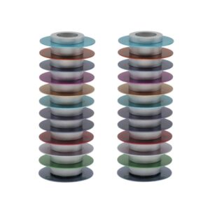 Candlesticks with Colorful Discs