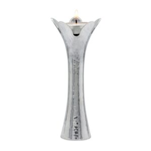 Flower-Shaped Candlesticks in Silver Color