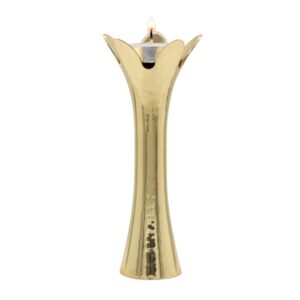Flower-shaped Candlesticks in Gold Color