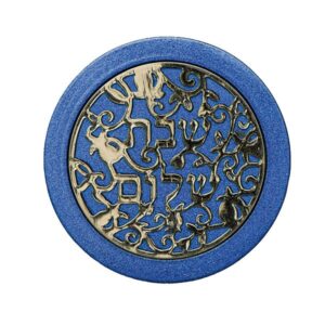 Travel Candlesticks in Blue with Pomegranate Section