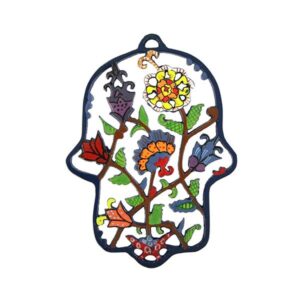 Medium Hamsa with Laser-Cut Flowers