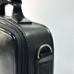 Real Leather Tallit and Tefillin Case with Spine Texture
