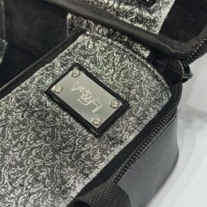 Real Leather Tallit and Tefillin Case with Spine Texture