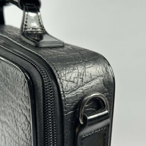 Tallit and Tefillin Case Made of Genuine Leather with Elephant Texture