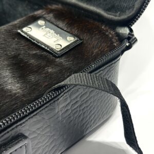 Genuine Leather Tallit and Tefillin Bag with Crocodile Texture