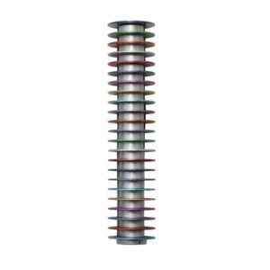 Designer Mezuzah Case with Colorful Discs - Fits Any Klaf up to 12 cm