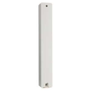 White Plastic Mezuzah Case with Golden Shin Letter - Fits Any Scroll up to 12 cm