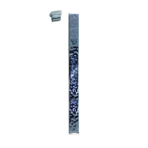 Silver Mezuzah Case with Hammered Texture - Fits Any Scroll up to 12 cm