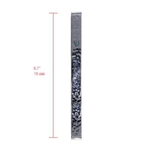 Silver Mezuzah Case with Hammered Texture - Fits Any Scroll up to 12 cm