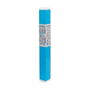 Turquoise Mezuzah Case with Jerusalem Cut - Fits Any Scroll up to 12 cm
