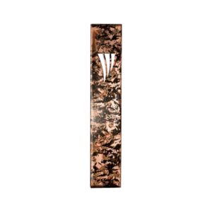 Copper Mezuzah Case Model "Smoke Texture" - Suitable for Scrolls up to 10 cm