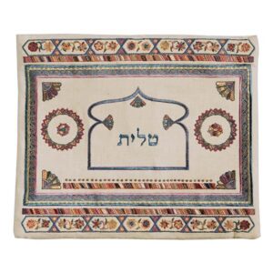 Linen Tallit Bag with Embroidery