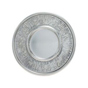 Stainless Steel Kiddush Cup with Jerusalem Design
