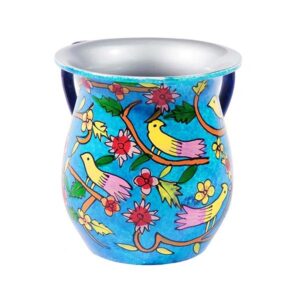 Handcrafted Illustrated Metal Dish - 'Birds'