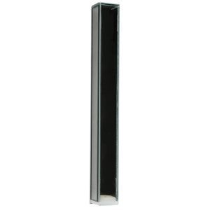 Glass Mezuzah Case with Mirror and Glittering Stones - Suitable for Any Scroll up to 12 cm