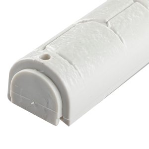 Plastic Mezuzah Case with Silver Letteron a 'Western Wall' Background - Suitable for Any Scroll up to 12 cm