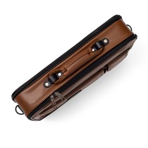 Brown Faux Leather Tallit and Tefillin Case
