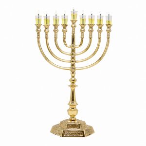 Copper Colored Menorah in Antique Style - 32*47 cm