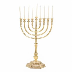 Copper Colored Menorah in Antique Style - 32*47 cm