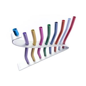 Unique Menorah with Colorful Candles