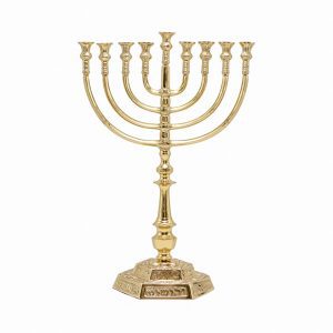 Copper Colored Menorah in Antique Style - 32*47 cm