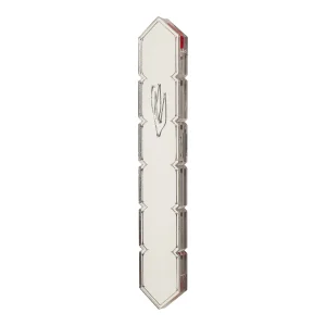 Handcrafted Perspex Mezuzah Case in Silver Color - Fits Any Scroll up to 15 cm