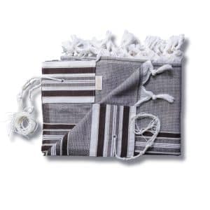 Elegant Tallit made of Wool in Shiny Brown and Gold Shades