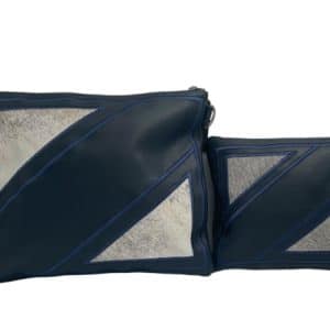 Set of Covers for Tallit and Tefillin made of Premium Leather – "Geometric Art" Model