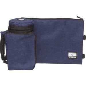 Rigid Thermal Tallit and Tefillin Set - Denim Blue Fabric