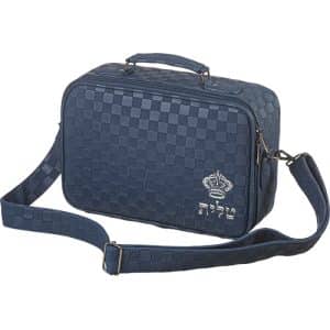 Tallit Suitcase Bag Blue Faux Leather