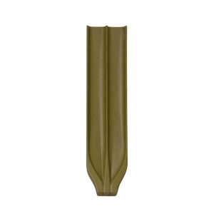 Architectural Concrete Mezuzah Case – Bashan Model, "Orot" Series in Olive Green – Suitable for Scrolls Up to 12 cm