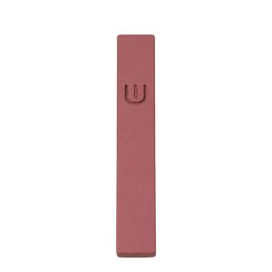 Architectural Concrete Mezuzah Case – Dvir Model, "Lights" Series in Antique Pink – Suitable for Parchment up to 12 cm