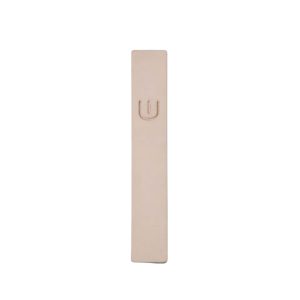 Architectural Concrete Mezuzah Case – Dvir Model, "Bereshit" Series in Desert Sand Color – Fits Scrolls up to 12 cm