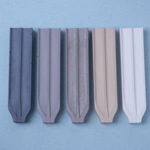 Architectural Concrete Mezuzah Case – Bashan Model, "Genesis" Series in Graphite Gray – Fits Scrolls up to 12 cm