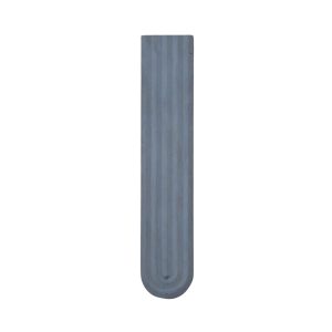 Architectural Concrete Mezuzah Case – Moriah Model, "Bereshit" Series in Graphite Gray – Fits Scroll Up to 12 cm