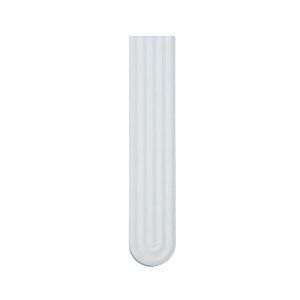 Architectural Concrete Mezuzah Case – Moriah Model, "Bereshit" Series in Pearl Cream Color – Fits Scroll up to 12 cm