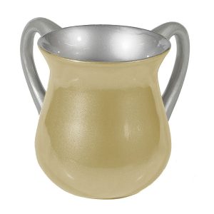 Small Coated Netilat Yadayim Cup (Wash Cup) in Pearl