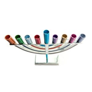 Small Classic Colorful Hanukkah Menorah