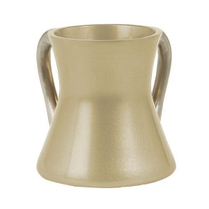 Small Hourglass-Shaped Netilat Yadayim Cup (Wash Cup) - Pearl
