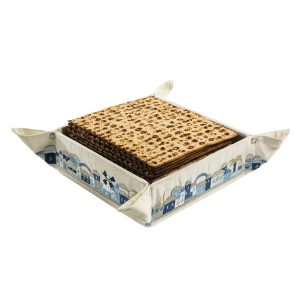 Foldable Fabric Tray, Blue Jerusalem